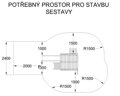 Hračka Detské ihrisko Anna Komfort 125 (smrek / borovica) so šmýkačkou 2,2m, 8368
