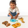 Hračka Petitcollage Prvé puzzle mláďatá Safari 18 ks, 4516