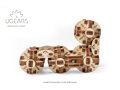 Ugears 3D mechanické Puzzle - Kocka Flexi 144 ks, 4, hračka pre deti