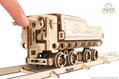 Hračka Ugears 3D mechanické puzzle - V-Express parný vlak so súpravou 538 ks, 9463
