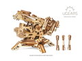 Ugears 3D mechanické Puzzle - Veža Archballista 292 ks, 1, hračka pre deti