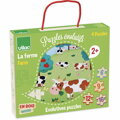 Hračka Vilac Drevené puzzle Farma 4v1, 4175