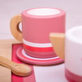 Drevená čajová súprava ružová, 1 hračka pre deti