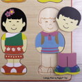 Hračka Bigjigs Toys Vkladacie puzzle kamaráti, 879