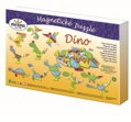 Detoa Magnetické puzzle DINO, 4, hračka pre dieťa