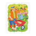 Drevené obrázkové kocky - Povolanie 12 ks, 7, pre deti