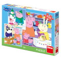 Dino Puzzle Peppa Pig: Veselé popoludnie 3 x 55 ks