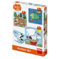 Dino Puzzle set Kde žijú zvieratká?