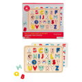 Petitcollage Drevené puzzle Abeceda, 1, kreatívne hračky pre deti