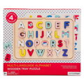 Petitcollage Drevené puzzle Abeceda, 3, kreatívne hračky pre deti