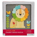 Petitcollage Drevené puzzle Lev, 2, kreatívne hračky pre deti