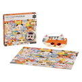 Petitcollage Puzzle zvieratká 100 ks s 3D okuliarmi, 2, kreatívne hračky pre deti
