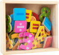 Drevené farebné magnetické čísla 40 ks 4, drevené hračky pre deti