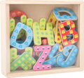Drevené farebné magnetické písmenká 37 ks 2, drevené hračky pre deti