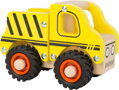 Drevené nákladné auto žlté 1, drevené hračky pre deti