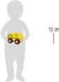 Hračka Drevené nákladné auto žlté, 10791
