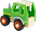 Drevený traktor zelený 2, drevené hračky pre deti
