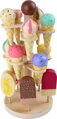 Pohyblivý stojan na zmrzlinu 1, drevené hračky pre deti
