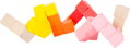 Drevená farebná skladacia kocka 1 ks 1, drevené hračky pre deti