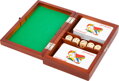 Hracie kocky a karty v drevenom boxe 1, drevené hračky pre deti