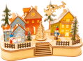 Vianočná lampa Village 1, drevené hračky pre deti