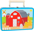 Hračka Small Foot Drevené puzzle s postavičkami Farma, 10402
