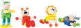 Small Foot Flexibilné drevené postavičky Zvieratká 1 ks, 1, hračky pre deti