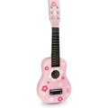 Detská gitara s kvetmi ružová
