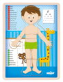 Woody Puzzle Ľudské telo Chlapec SK