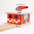 Bigjigs Rail Drevené vláčiky - Depo hasičskej stanice, 3, hračky pre deti
