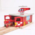 Bigjigs Rail Drevené vláčiky - Depo hasičskej stanice, 4, hračky pre deti