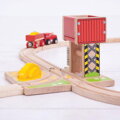 Bigjigs Rail Drevené vláčiky - Veža s pieskom, 4, hračky pre deti