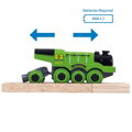 Hračka Bigjigs Rail Elektrická lokomotíva Flying Scotsman, zelená, 8576