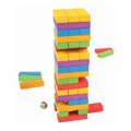 Bigjigs Toys Drevené hry - Farebná Jenga, 1, hračky pre deti