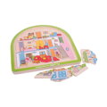 Bigjigs Toys Drevené viacvrstvové puzzle Dom, 1, hračky pre deti