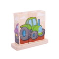 Hračka Bigjigs Toys Nasadzovacie kocky Dopravné prostriedky, 7082