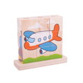 Hračka Bigjigs Toys Nasadzovacie kocky Dopravné prostriedky, 10336