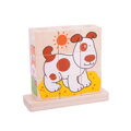 Hračka Bigjigs Toys Nasadzovacie kocky Zvieratká, 9092