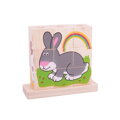 Hračka Bigjigs Toys Nasadzovacie kocky Zvieratká, 10316