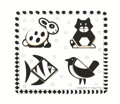 Bigjigs Toys Vkladacie puzzle - Domáce zvieratá, čiernobiele, 1, hračky pre deti