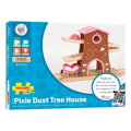 Bigjigs Rail Drevené vláčiky - Dom zo stromu s dráhou Víly, 5, hračky pre deti