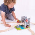 Bigjigs Rail Drevené vláčiky - Padací most, 4, hračky pre deti