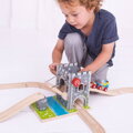 Bigjigs Rail Drevené vláčiky - Padací most, 5, hračky pre deti