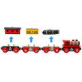 Bigjigs Rail Drevené vláčiky - Pirátsky vlak + 3 koľaje, 8593 hračky pre deti