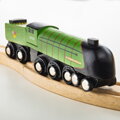 Bigjigs Rail Drevené vláčiky - Replika lokomotívy Eisenhower, 1, hračky pre deti