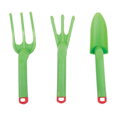 Bigjigs Toys Záhradný set náradia zelený 3 ks