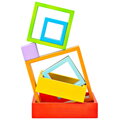 Hračka Bigjigs Toys Drevený skladací štvorec, 3266
