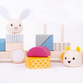 Bigjigs Toys Drevený vláčik so zvieratkami, 3812 hračky pre deti