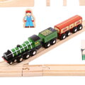 Bigjigs Rail Drevená vláčikodráha - Flying Scotsman, 3, hračky pre deti