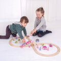 Bigjigs Rail Drevená vláčikodráha - Osmička pre princezné 40 ks, 2, hračky pre deti